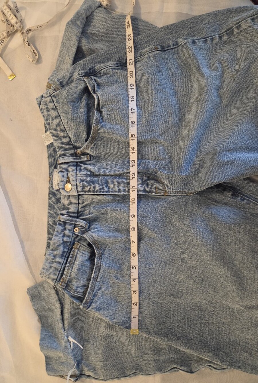 Good American Good 90's Loose Jeans High Rise Baggy Raw Hem Eco Cotton, 10/30 - Picture 6 of 15